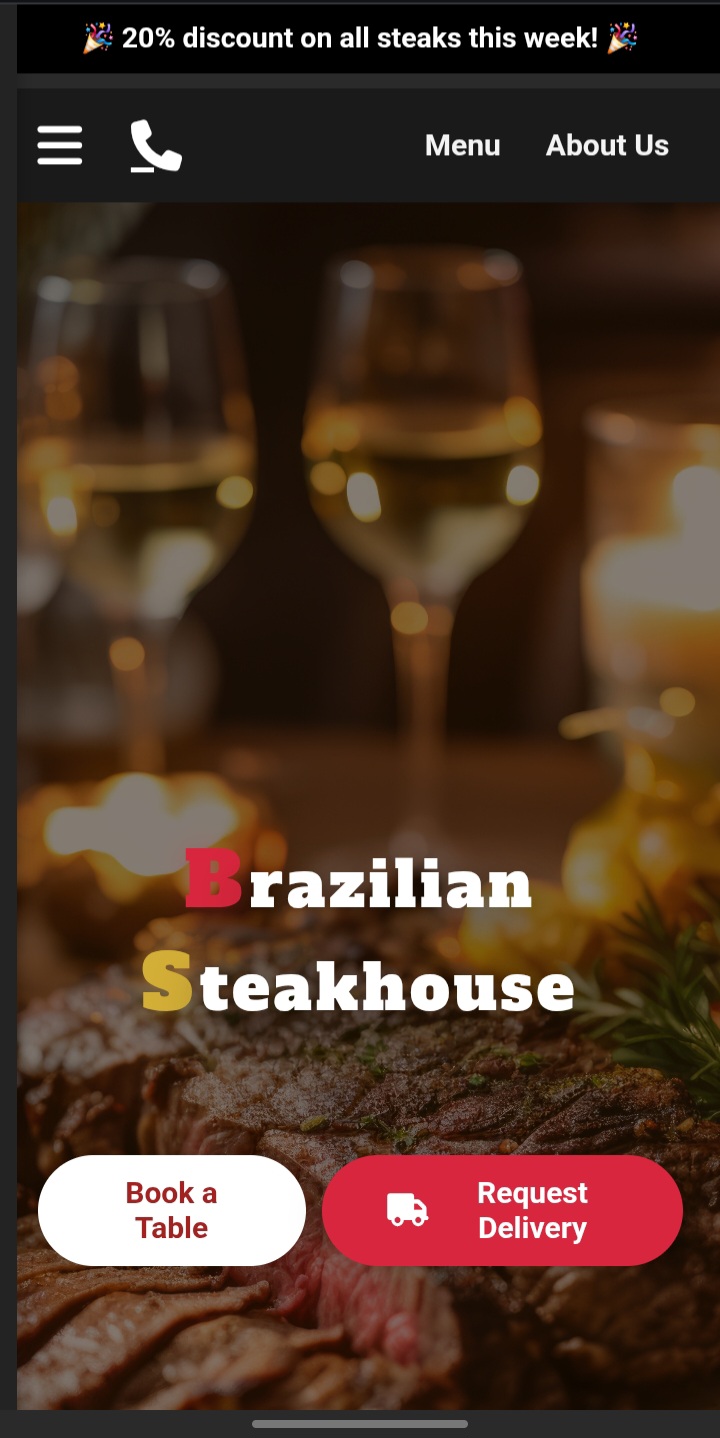 Steakhouse Web Template Preview